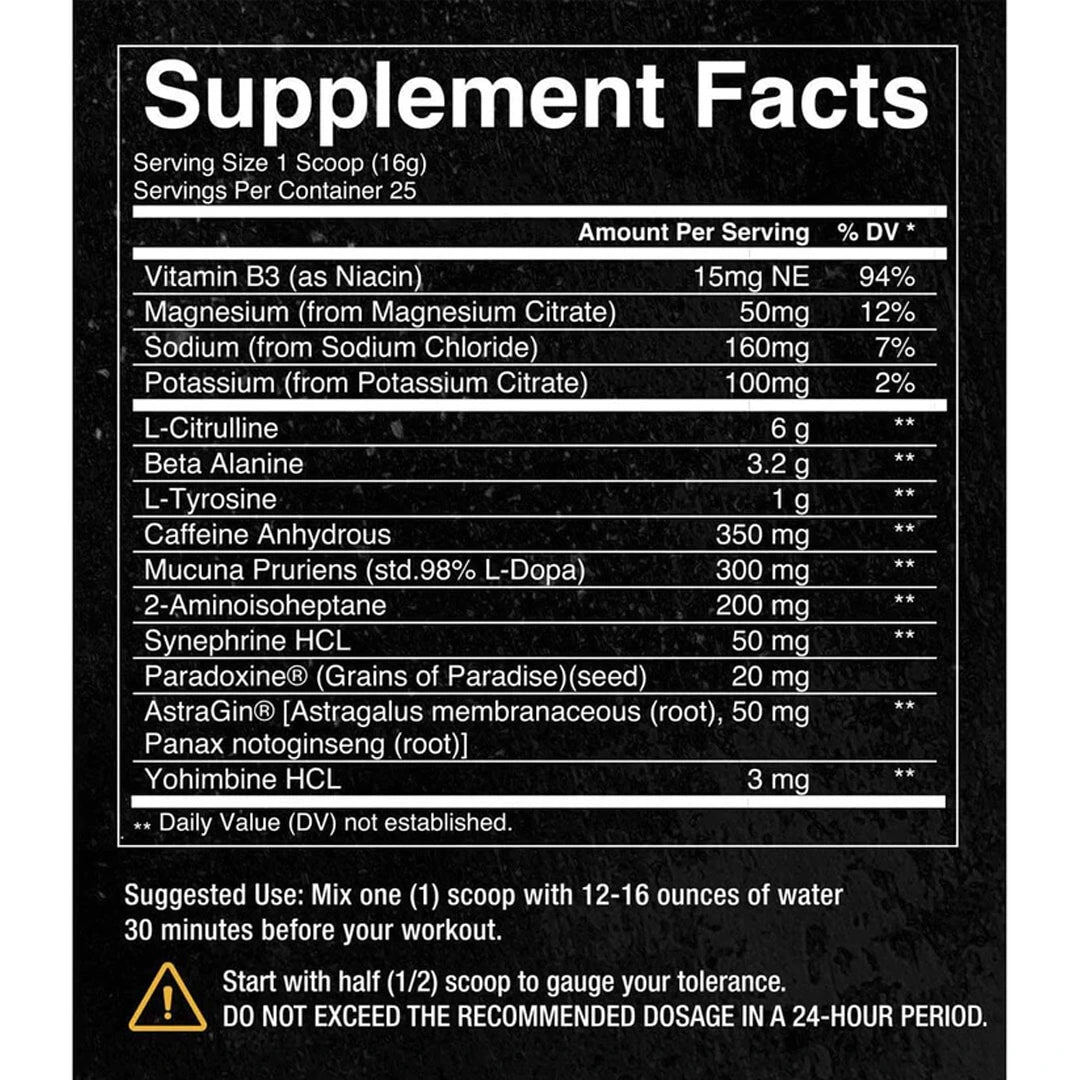 Condemned Convict Pre Workout | 25 Servings