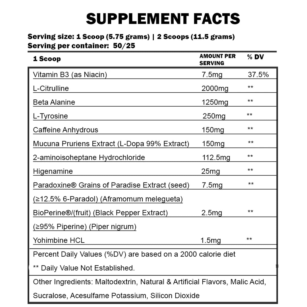 Condemned Convict Pre Workout | 50 Servings