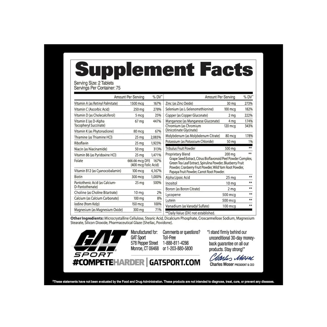 GAT SPORT Mens Multi+Test | 150 Tablets