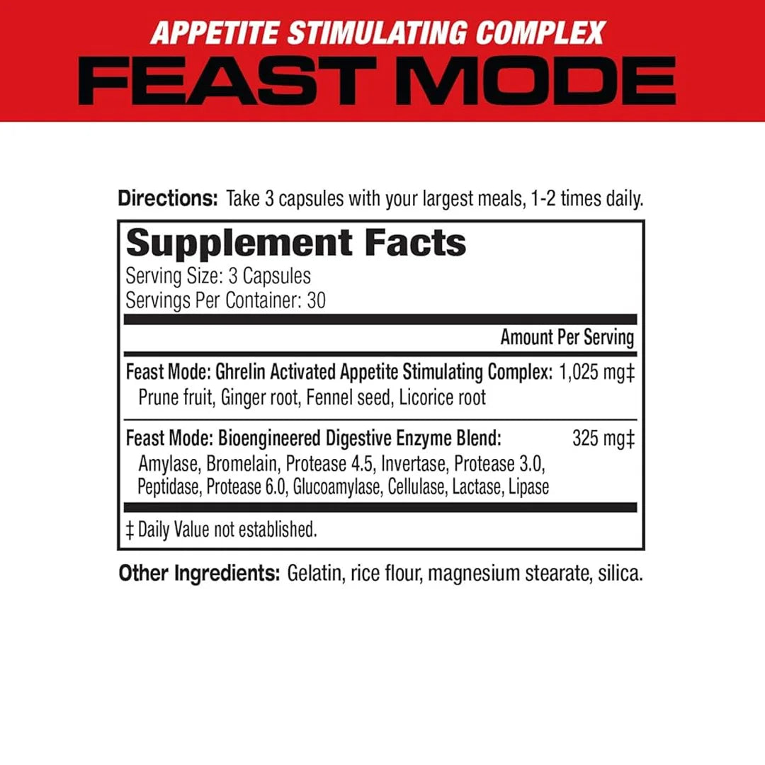 Musclemed Feast Mode Weight Gain Pills | 90 Caps
