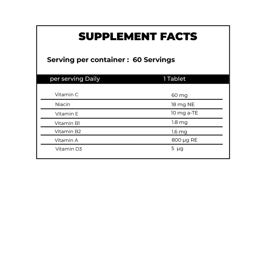 Myvitamins Essentials Daily Multivitamins | 60 Tablets