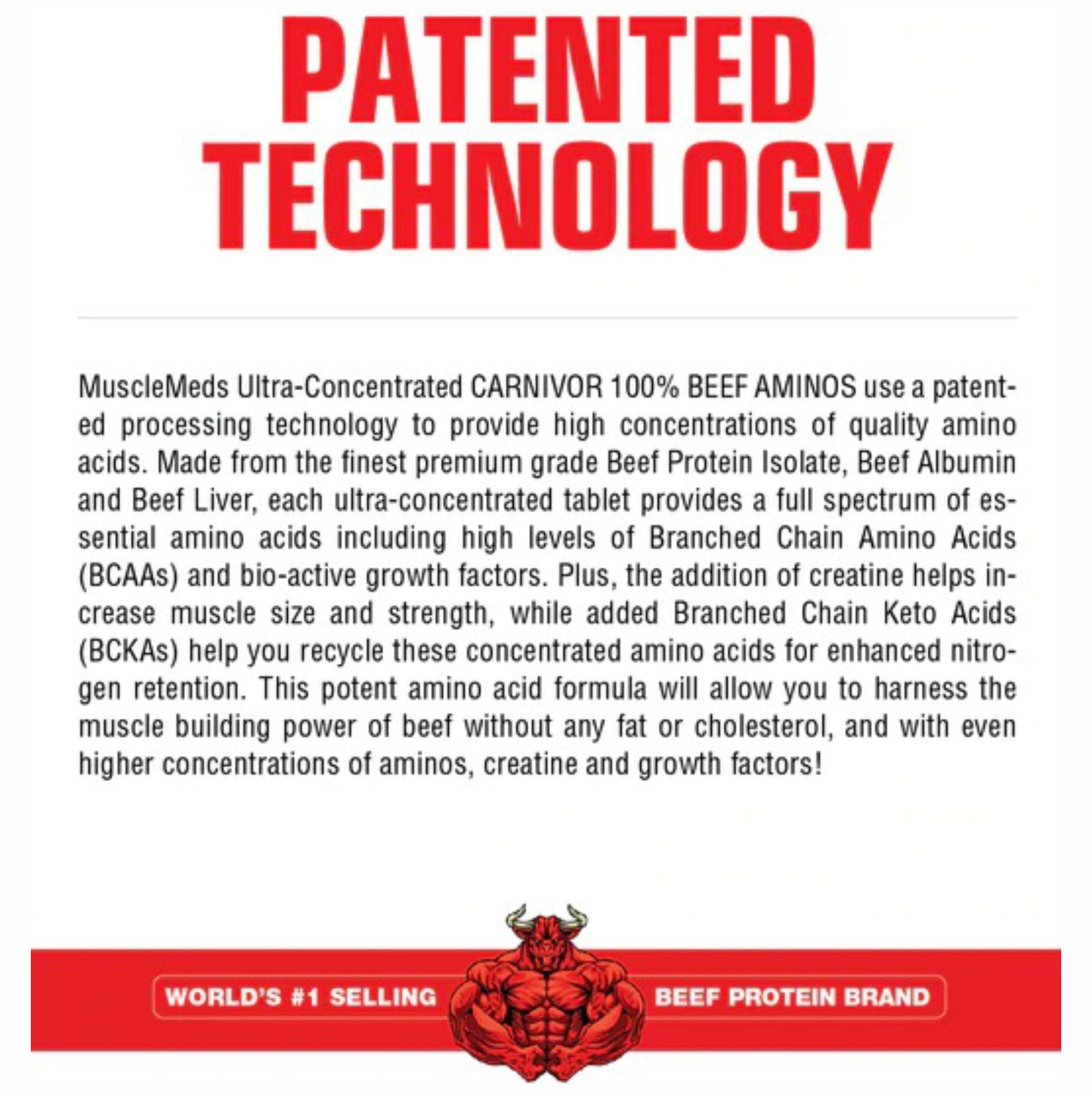 Muscle Meds Carnivor Beef Aminos | Beef Protein Isolate