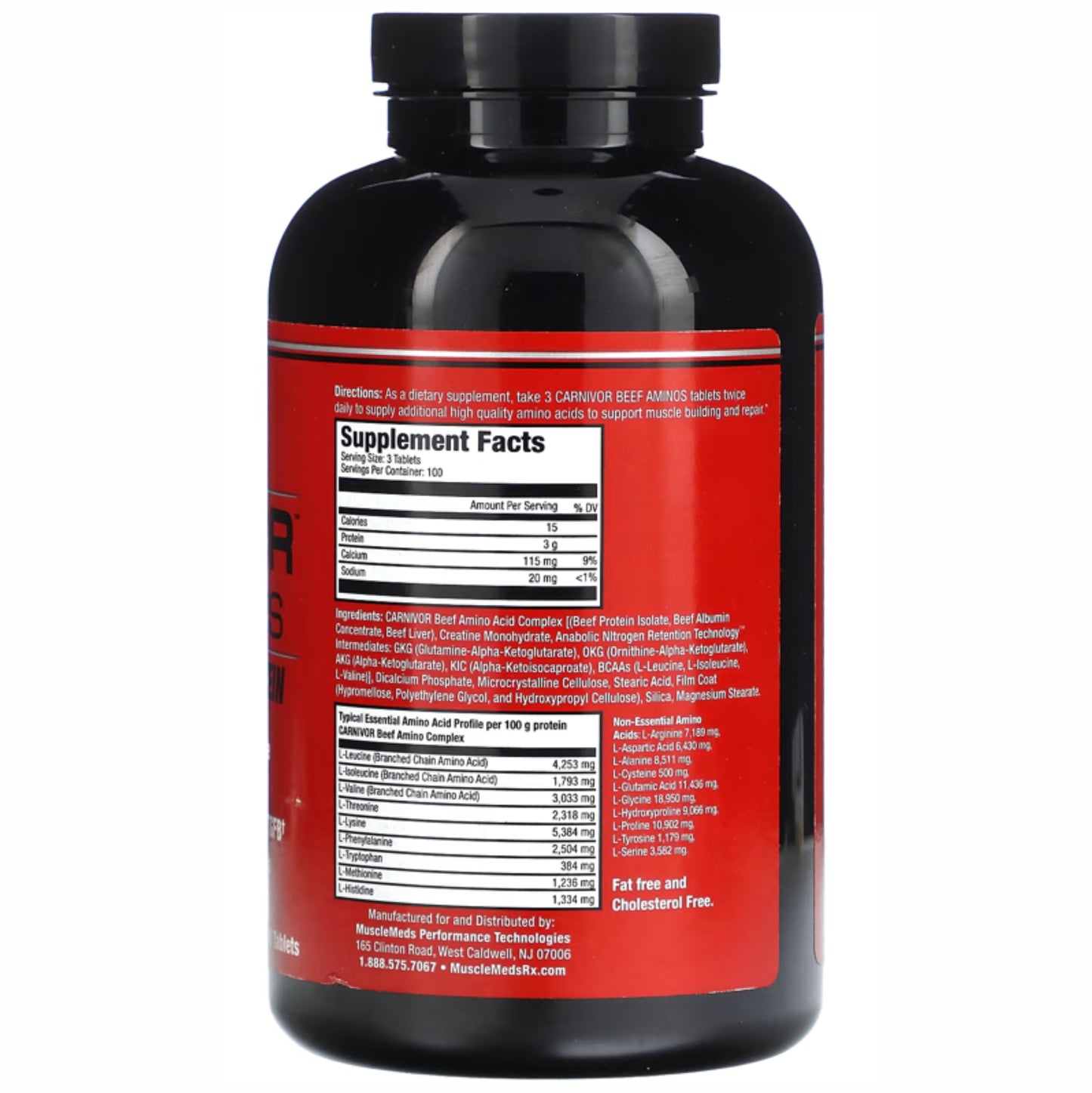Muscle Meds Carnivor Beef Aminos | Beef Protein Isolate