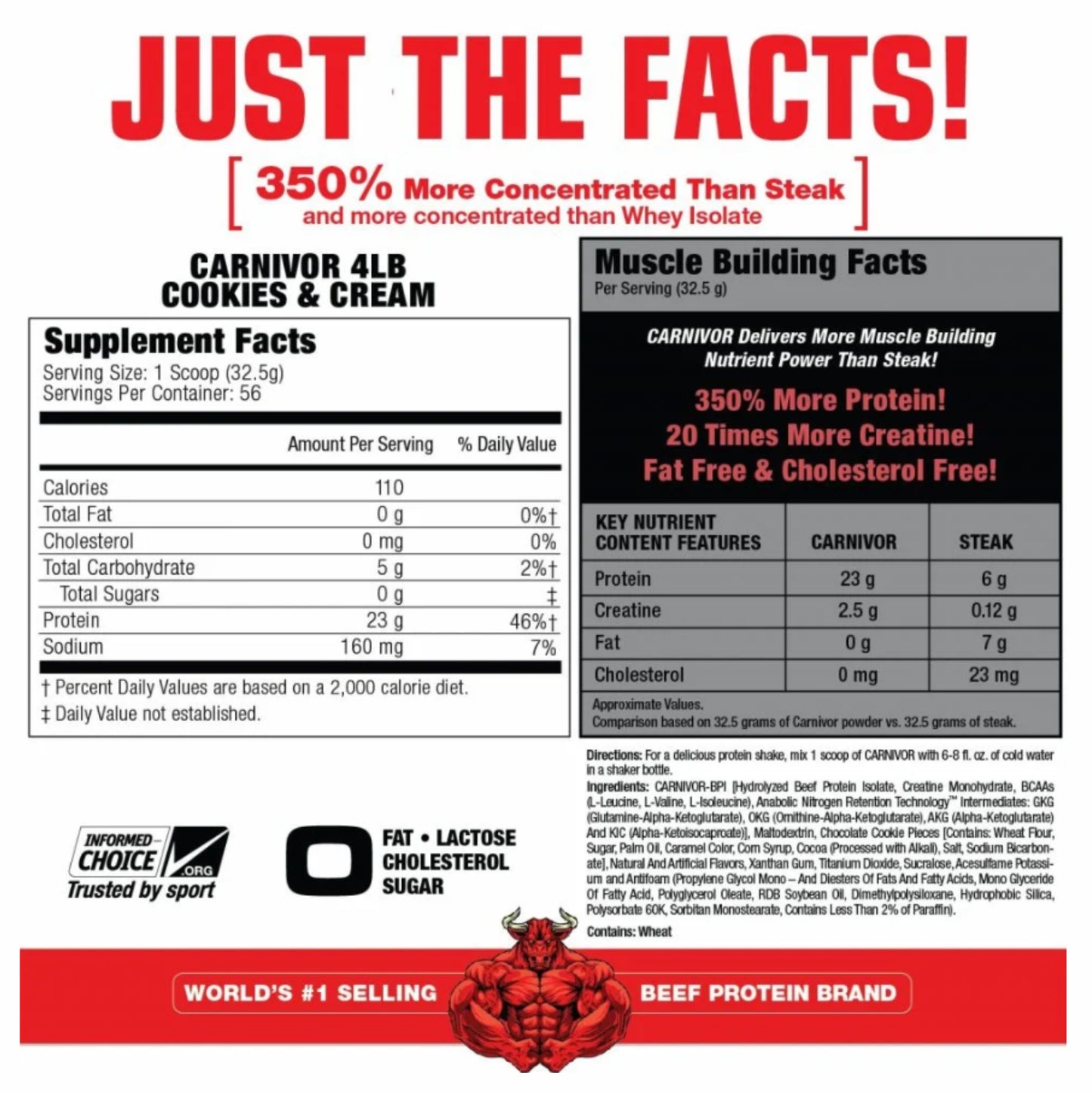 Musclemeds Carnivor Beef Protein 4lbs