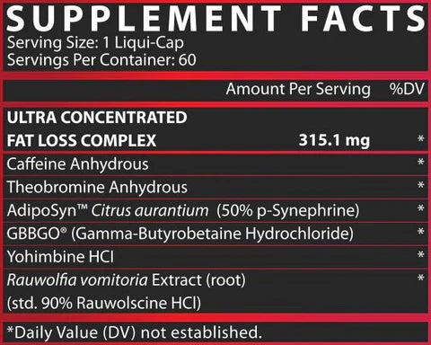 Nutrex Lipo6 Black Ultra Concentrate | 60 Servings