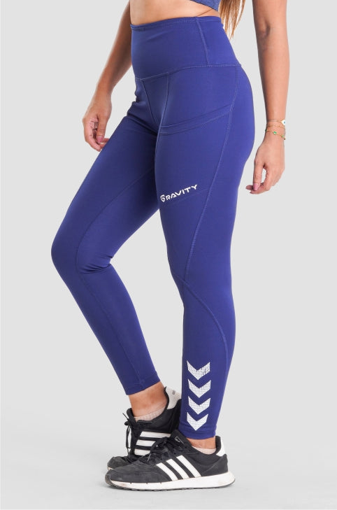 HIGH WAISTED LEGGINGS BLUE