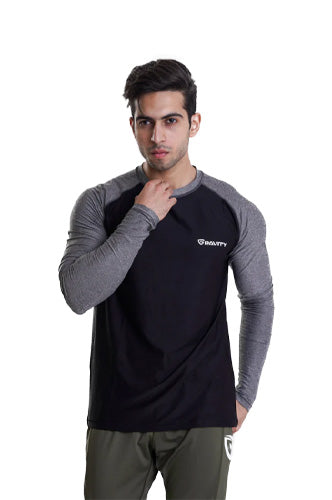 Long Sleeves Tee-Black