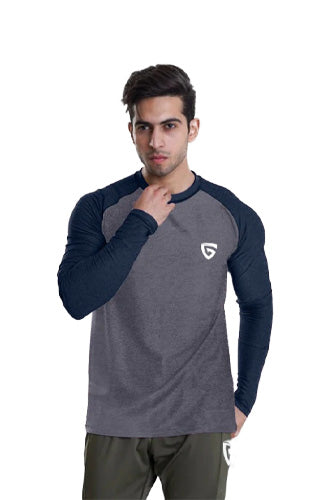 Long Sleeves Tee-Grey