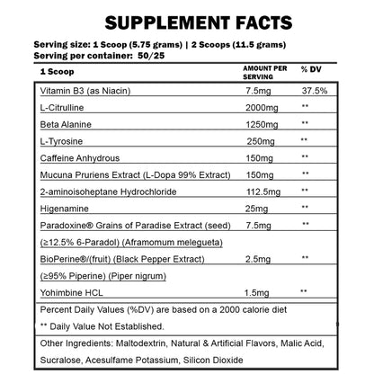Condemned Convict Pre Workout | 50 Servings