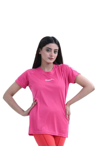 Essential Workout Tee-Pink