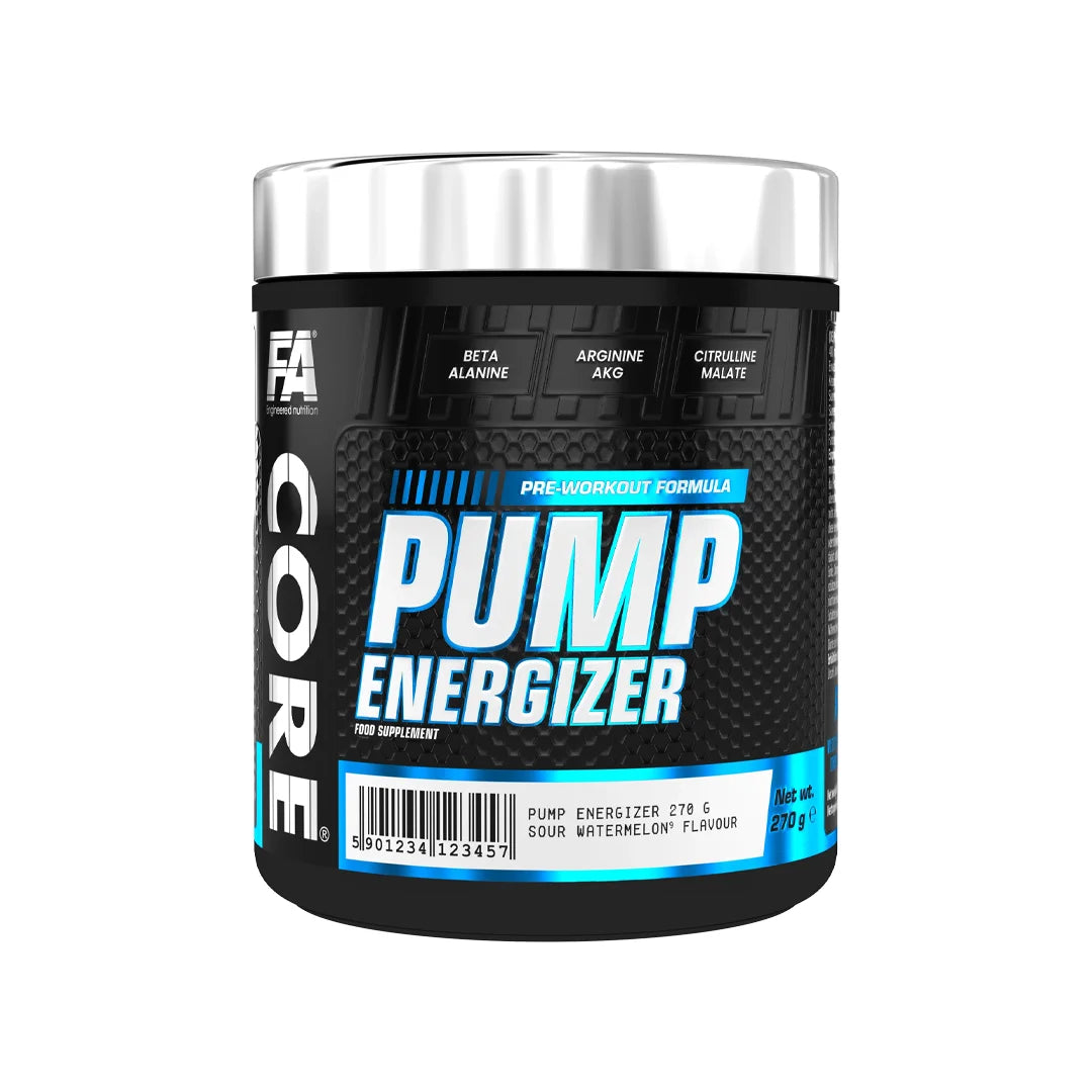 FA Core Pump Energizer Pre Workout 270g energy and pump supplement