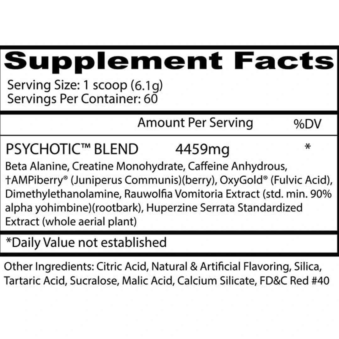Insane Labz Psychotic | 60 Servings