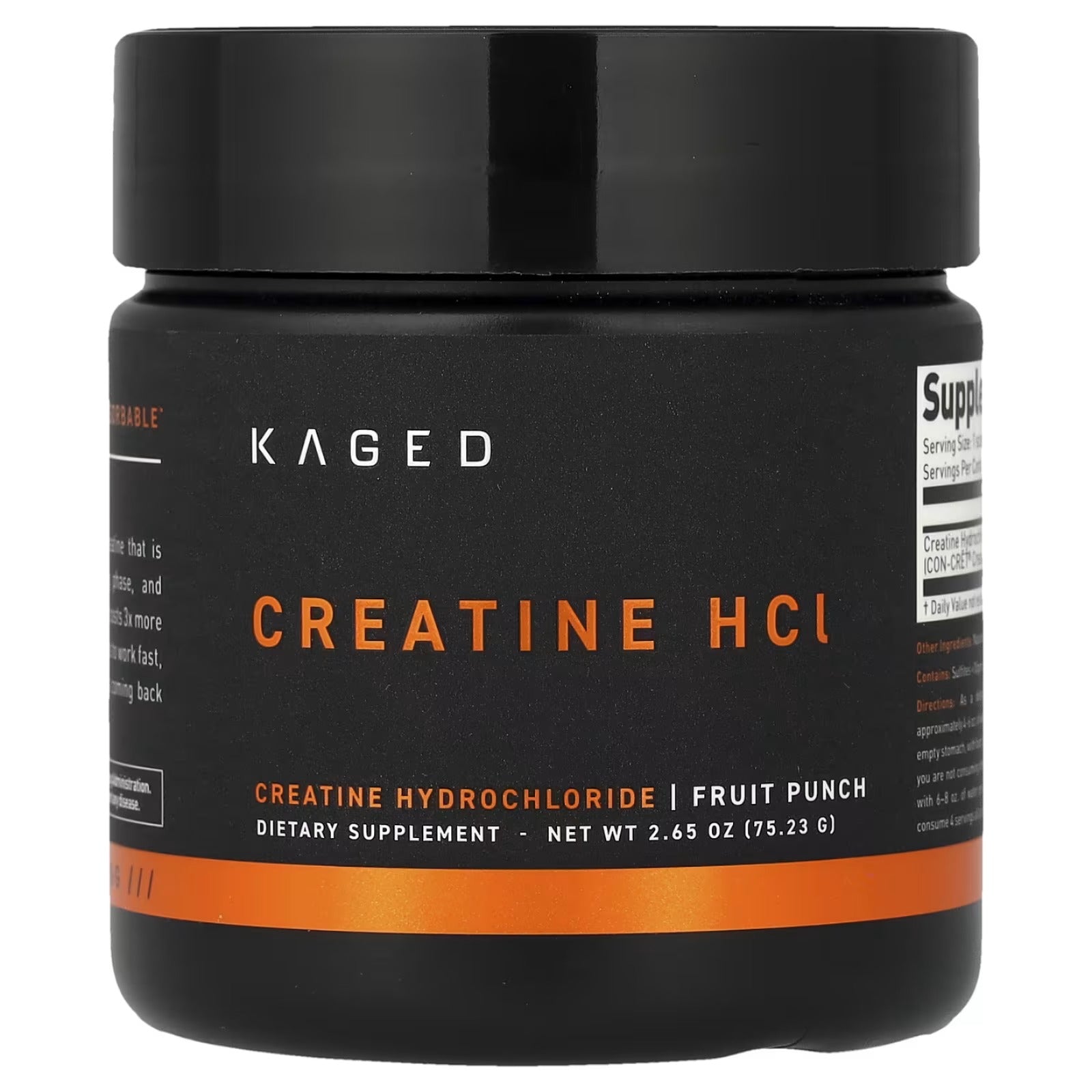 Kaged Creatine HCL Pakistan 75 servings creatine supplement container