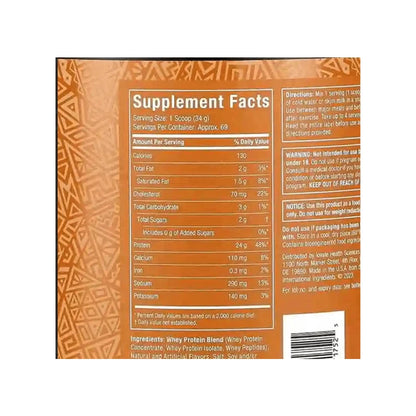 Supplement facts of MuscleTech Nitro Tech 100% Whey Gold 5.10 Lbs available at Nutrojenix.com