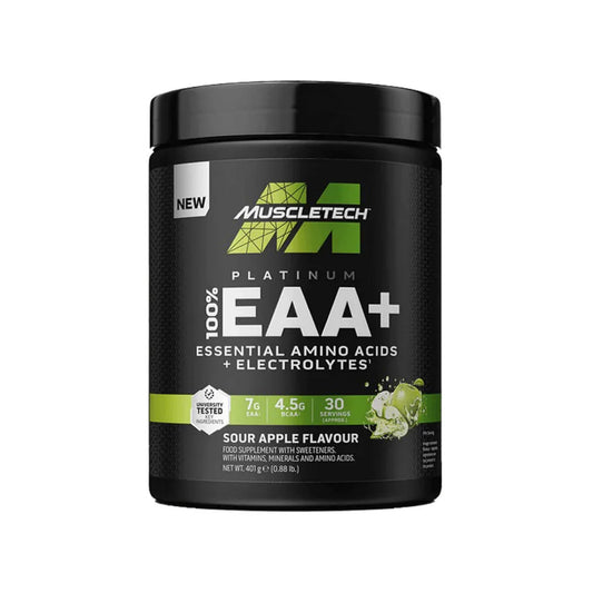 Buy MuscleTech Platinum 100% EAA+ 30 Servings in Pakistan at Nutrojenix.com – essential amino acids supplement
