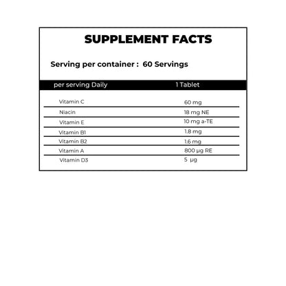 Myvitamins Essentials Daily Multivitamins | 60 Tablets