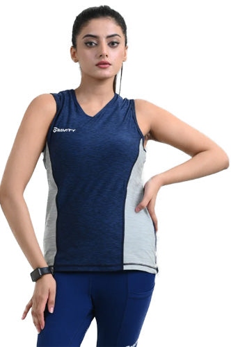 PERFORMANCE TANK TOP -GREY & Blue