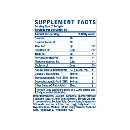Ronnie Coleman| High Quality Omega-3 | 120 Servings