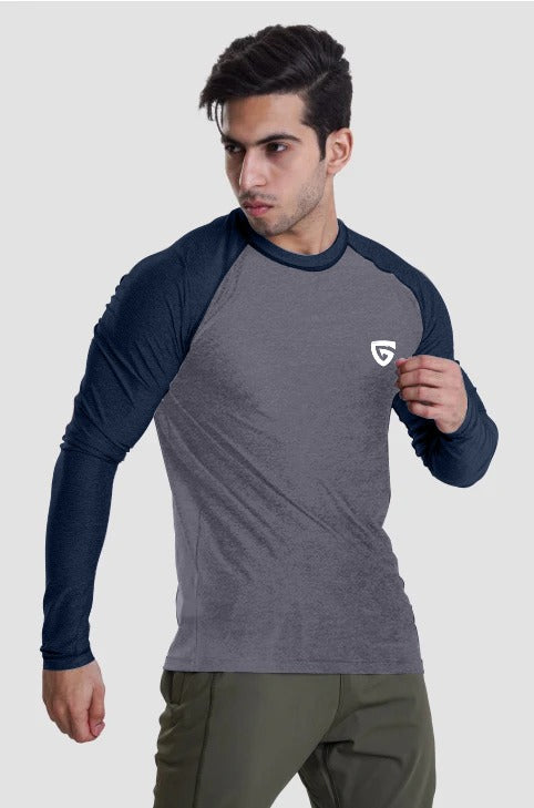 Long Sleeves Tee-Grey