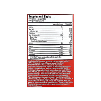 CARNIVOR MASS 5kg Choclate flavor