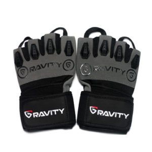 Gravity Classic Wrist Wrap Gloves Black & Grey